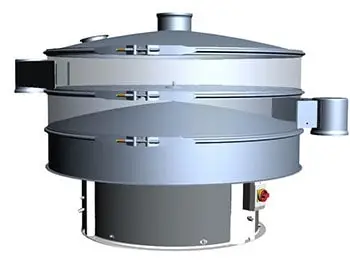 Standaard zeefmachine open